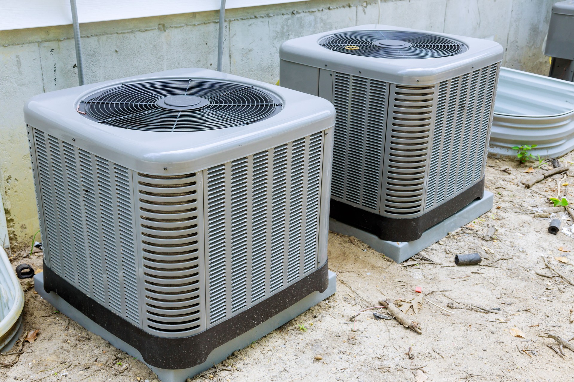 Installation of air conditioner near a new house